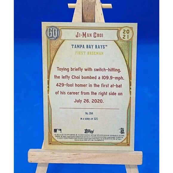 2021 Topps Gypsy Queen - Ji-Man Choi #284 - Picture 4 of 5